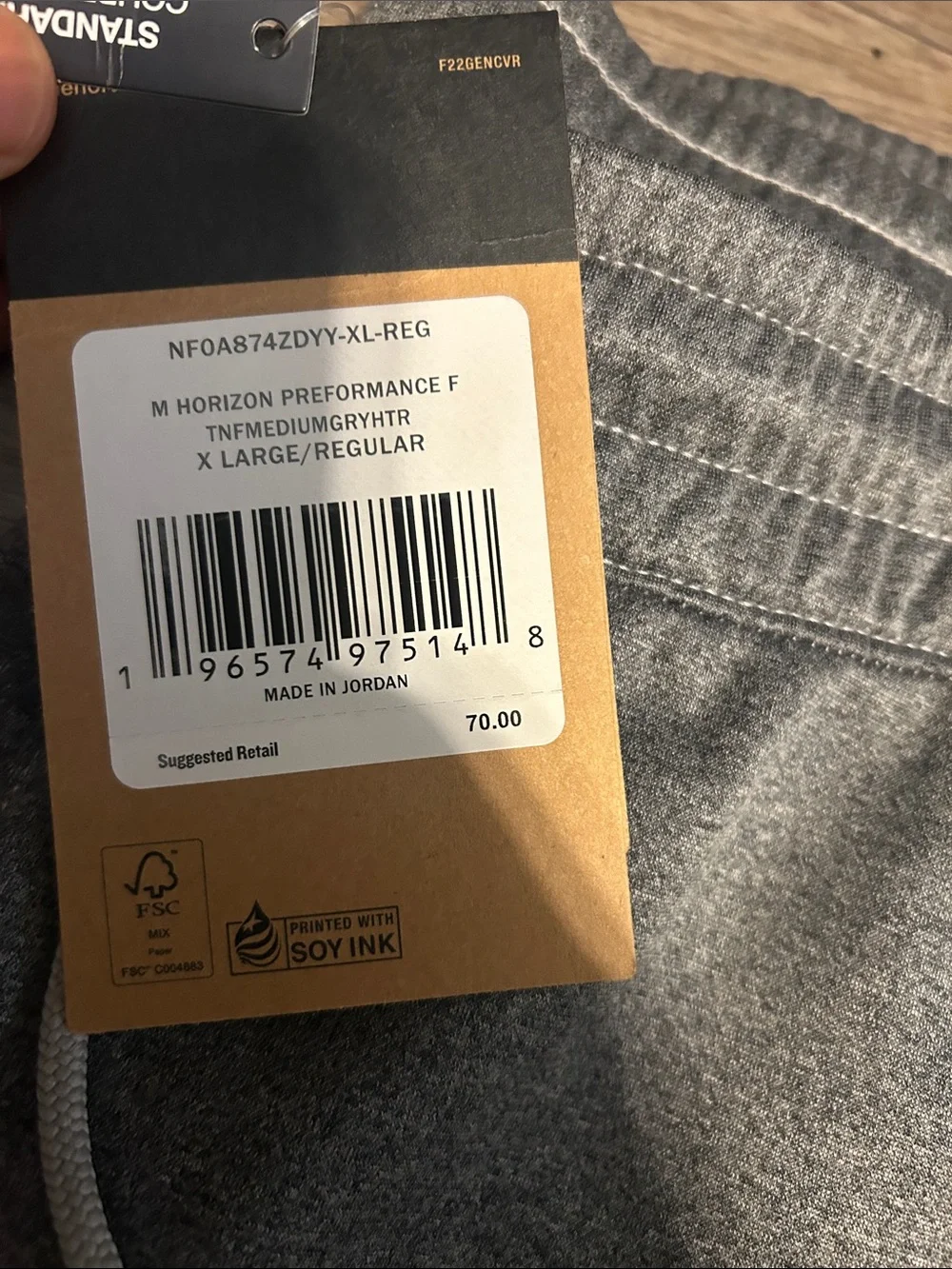 The North Face Men’s Charcoal Gray Track Jogger Set